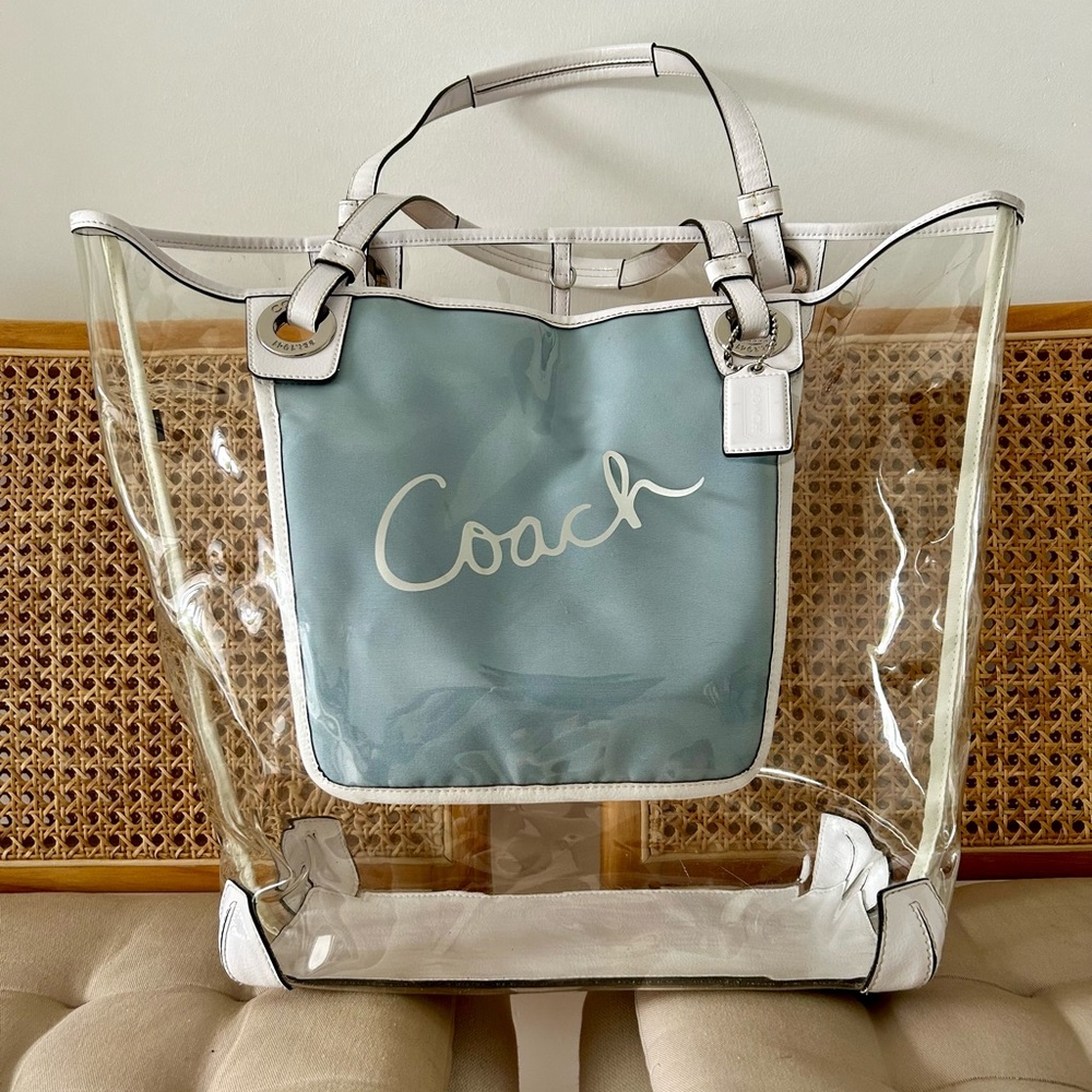 COACH LIMITED EDITION Large Clear
Beach Tote Bag